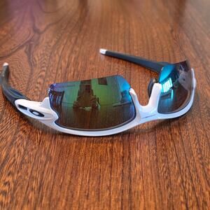 Oakley Flax 2.0 Flax Prizm Road Cycling Sunglasses Polarized Driving White XL